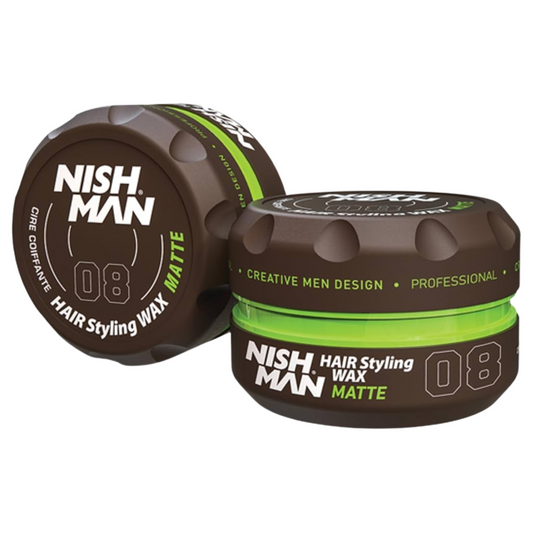 Nishman 08 Matte Hair Styling Wax 150 ml (CERA)